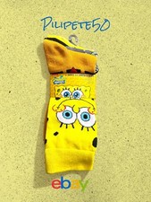 SpongeBob SquarePants Assorted Icons Men's 6-Pair Pack of Crew Socks Multi-Color