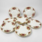 Set Servizio di 10 Piatti 18 cm in Porcellana Royal Albert Old Country Roses 