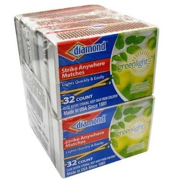 (10 Pack)  Diamond Strike Anywhere Matches Penny Matches Camping  320 Total New