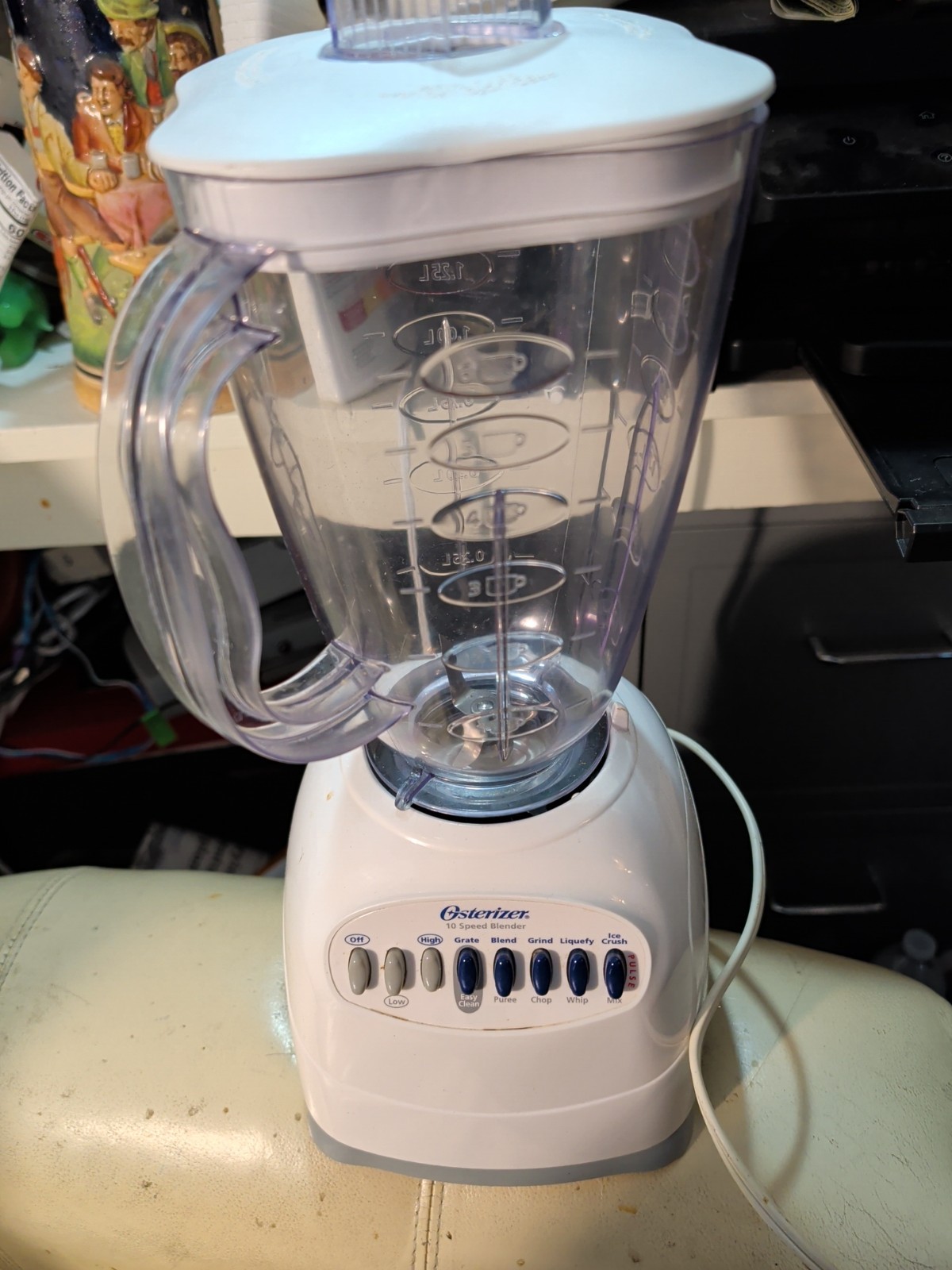 Oster Osterizer GLASS Pitcher 12 Speed Blender 6630 White Ba