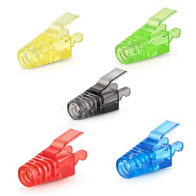 Colorful RJ45 CAT6 Strain Relief Boots Connector Ethernet Cable LAN Cable Connec