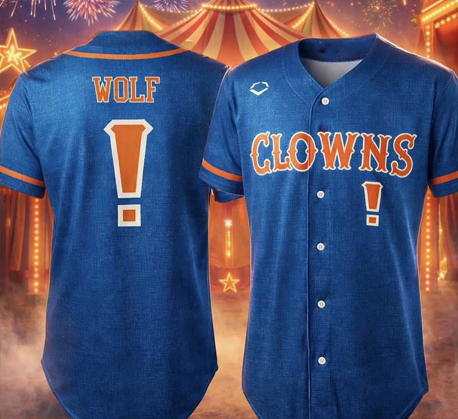 Wolf Indianapolis Clowns Banana Ball Jersey US sizes XX1258 | eBay