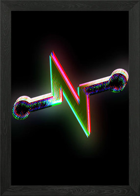 Pulsat gerahmtes Wandbild Poster Leinwanddruck Bild