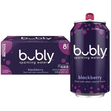 8pk bubly Blackberry Sparkling Water – 12 fl oz Cans, Unsweetened