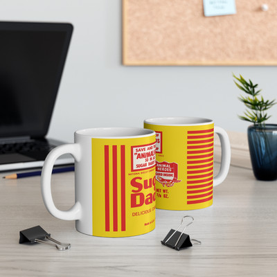 Sugar Daddy Delicious Caramel Sucker Ceramic Coffee Mug - Vintage Style