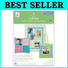 Washable Inkjet Fabric Sheets 10-Pack