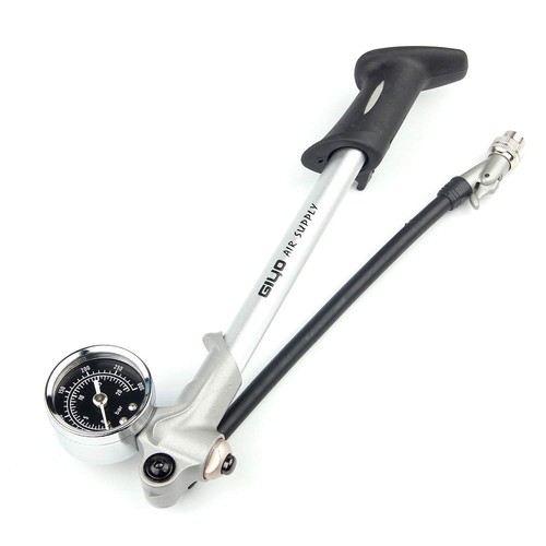 Handheld High Pressure Shock Pump (300 PSI Max), Silver for Fork & Rear Suspe...