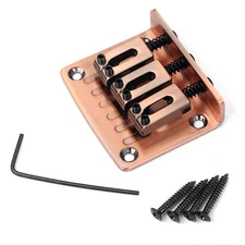 Cigar Box Guitar Parts 3-String Top Loading Hard-tail Adjustable Bridge Chrome