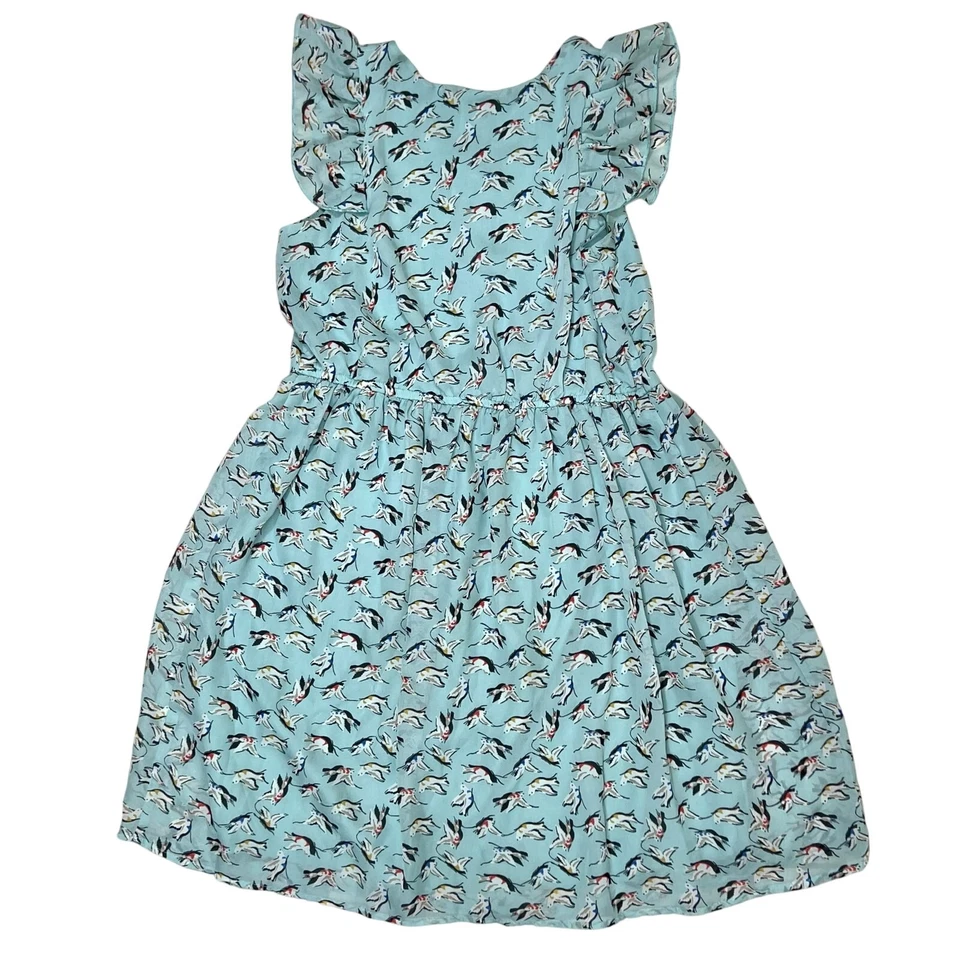 Розовый очаровательный девочек без рукавов оборки платье размер 16 w/птицы - Изображение 4 из 4