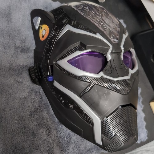 Maschera illuminata Black Panther Vibranium Power FX Marvel Avengers cosplay Disney - Foto 2 di 21
