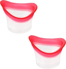 2pcs Eye Wash Cup Eye Wash Cleaner Kit Silicone Eyes Cleaning Cup for Rinse Port