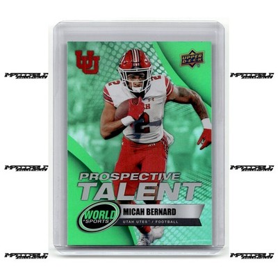 2025 Upper Deck World of Sports - Green #385 Micah Bernard Rookie SP