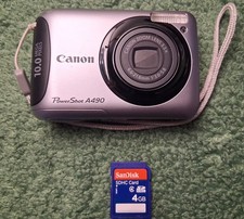 Canon PowerShot A490 Compact Digital Camera 10MP, 3.3x Optical Zoom