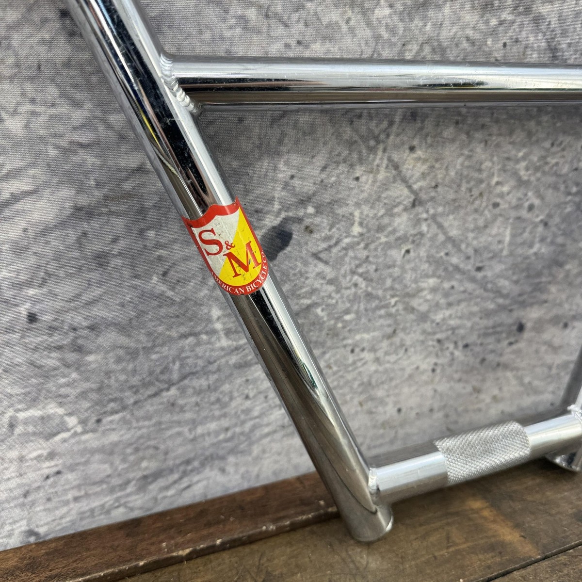 S&M FU-Bar BMX Handlebar 4pc FUBAR 30 x 11 Chrome Steel Made USA