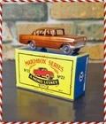 Matchbox Lesney 22B Vauxhall Cresta restored in Sunset Bronze+Replica Box c1958