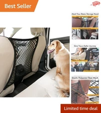 Sturdy 13.98’’x15.55’’ Pet Car Barrier – Quick Install for SUVs & Vans