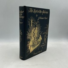 Vintage The Last Of The Mohicans JF Cooper Black HC 1896 Crowell Illus Novel