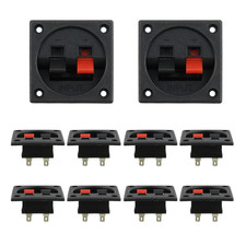 2.24"X2.24" Speaker Box Terminal Cups 2 Positions Spring Clip Speaker Cabinet Bi