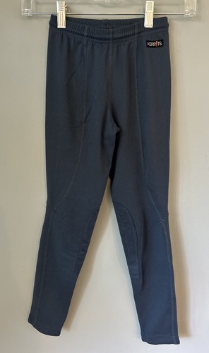 Kerrits Kids' Performance Riding Tight Size M Equestrian Knee Patch Pants Gray