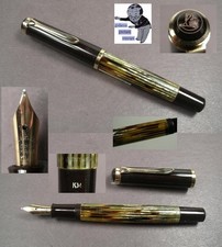 Pelikan 400 Fountain Pen In Brown With Rare KM Nib 50S