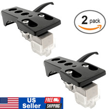 2x CARTUCHO DE CABEZA Y AGUJA STYLUS PARA STANTON T50, T52, T55 USB, T60, T62