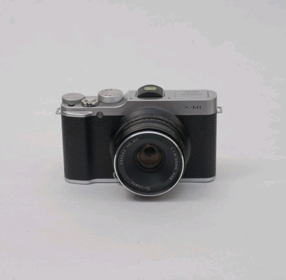 Fujifilm X-M1 Digitalkamera 16 3 MP Silber + 7Artisan 25mm f1.8 Top Zustand - Bild 2 von 4