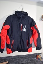 2011 Spyder Insulated Winter Snowboard Ski Jacket Parka BOYS 16 Red Black