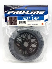 Pro-Line PRO1024410 Hot Lap S3 Motorcycle Front Tire Mounted on Black Supermoto