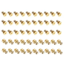 50 Pcs M3*5 Mini Round Knobs, 5mm Small Drawer Pulls, Gold