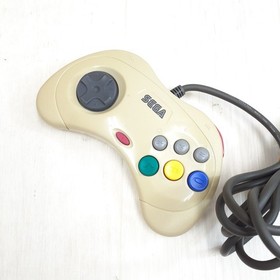 Sega Saturn Console Bundle 2 Controllers 8 Games Tested Japanese White HST-3220