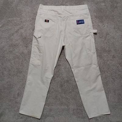 Dickies Sherwin Williams Pants Mens 38X32 Measured White Distressed Work Painter
