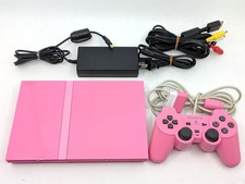 Sony PS2 Slim Pink Limited SCPH-77000 NTSC-J Console Tested Works w/ Controller