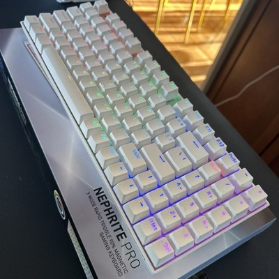 K736 PRO Rapid Trigger Wireless Gaming Keyboard, 90% 94 Yellow HE Hall Effect