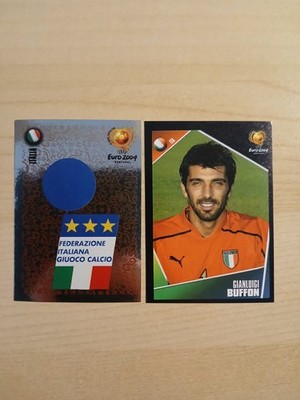 Panini Euro 2004 - Buffon Sticker + Wappen Italien