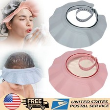 Adjustable Kids Baby Shampoo Bath Bathing Shower Cap Hat Wash Hair Shield Adults