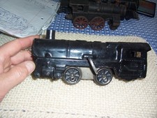 Vintage Rare Metal Wind-Up Train Engine (Likely Marx): Key with it