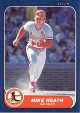Mike Heath - 1986 Fleer Update - #U-50 - Baseball