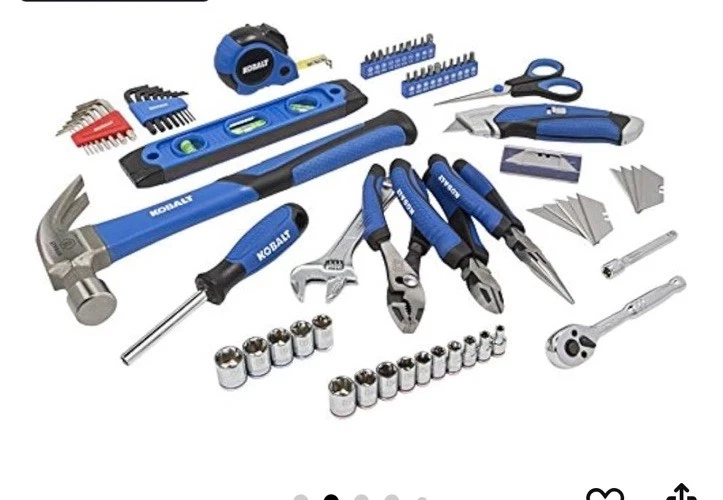 Juego de herramientas y bolsa mecánica métrica y estándar (SAE) Kobalt 73 piezas nuevo Foto 2 de 4