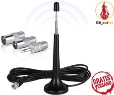 DAB UKW Radioantenne – 75 Ohm FM Antenne mit 3 m Kabel für HiFi & Heimkino