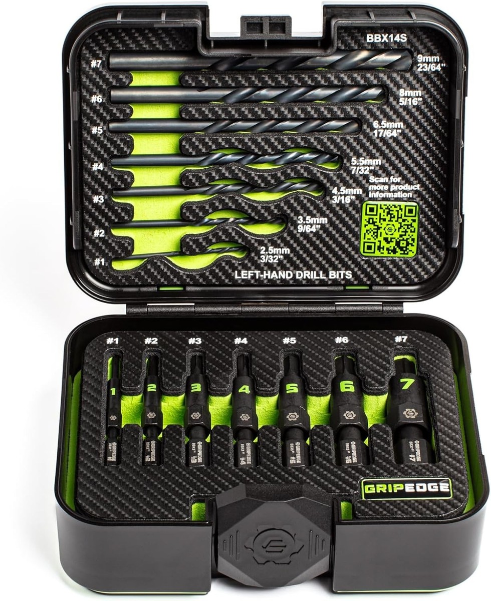 Grip Edge BBX14S G-FORS Bolt Extractor Set 14-PC Gripedge BBX14S