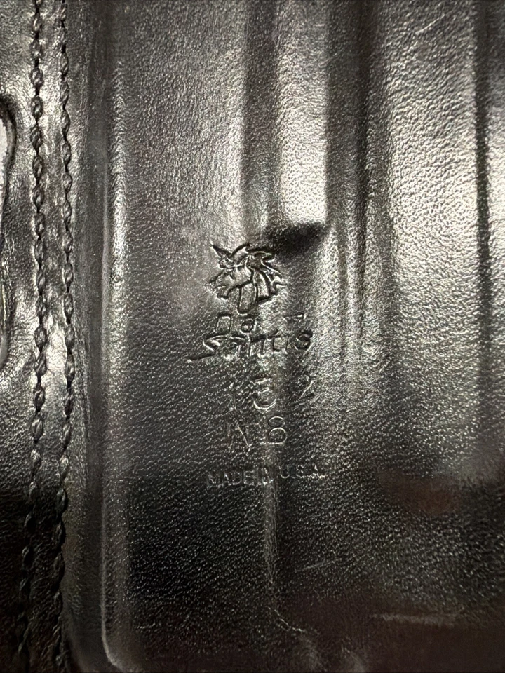 Desantis Speed Light Glock 17 de cuero negro con funda ligera OWB Foto 3 de 3