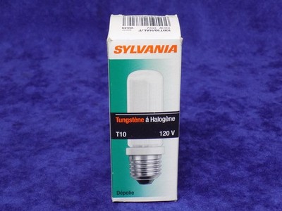 NEW SYLVANIA 100T10/HAL/F TUNGSTEN HALOGEN BULB T10 120V 100W 18849