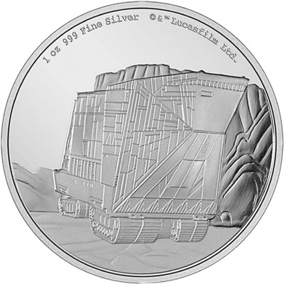 1 Unze Silber Star Wars Vehicles Sandcrawler 2022 PP