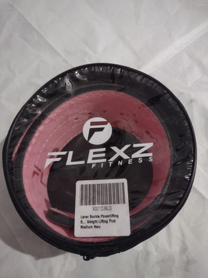Flexz Fitness Powerlifting & Weightlifting Belt Without Buckle - Pink M