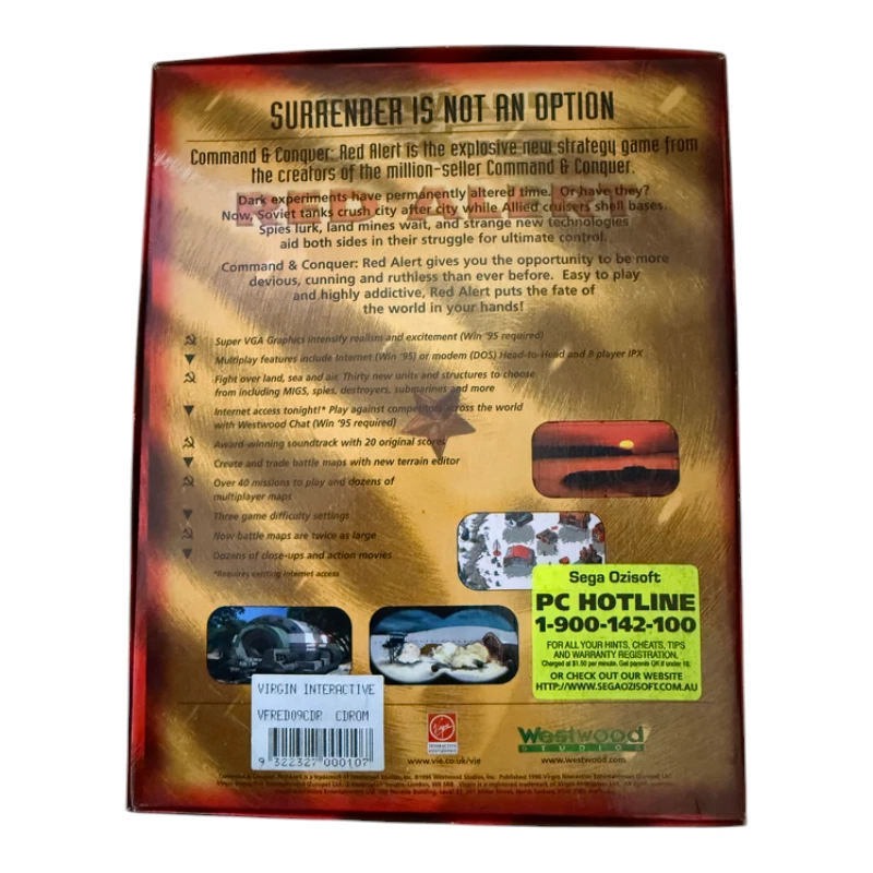 Command & Conquer: Red Alert PC Game by Westwood Studios - BIG BOX MINT - Image 3 of 3
