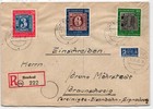 BRD Bund 113-115 auf Brief Satzbrief Einschreiben #NQ437