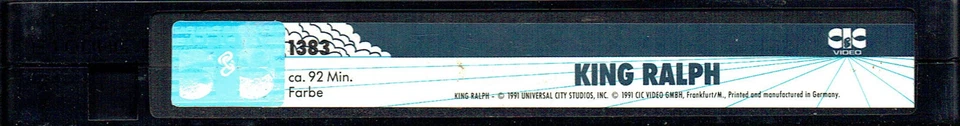 (VHS) King Ralph - John Goodman, Peter O'Toole, John Hurt, Camille Coduri (1990) - Bild 3 von 3