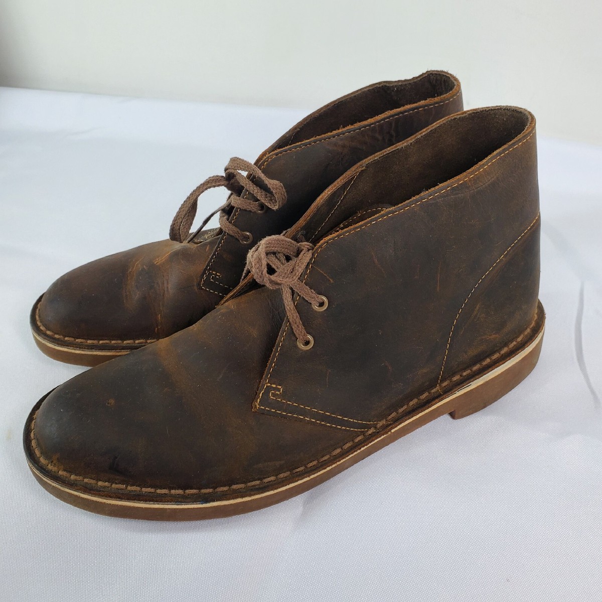 Clarks Desert Chukka Boots Mens Size 9 M Beeswax Brown  display picture 2