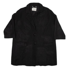 Max&co Womens Overcoat Coat Black Knit M