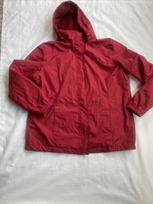 George Womens Red Zipper Down Jacket Hood Outerwear Sz 1x Women